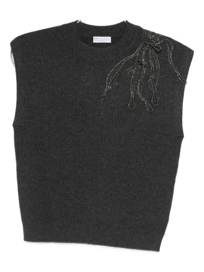 BRUNELLO CUCINELLI BRUNELLO CUCINELLI WOMEN CASHMERE TANK TOP