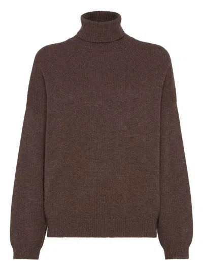 BRUNELLO CUCINELLI BRUNELLO CUCINELLI WOMEN CASHMERE TURTLE-NECK SWEATER