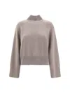 Brunello Cucinelli Women Cashmere Turtleneck Sweater In Brown