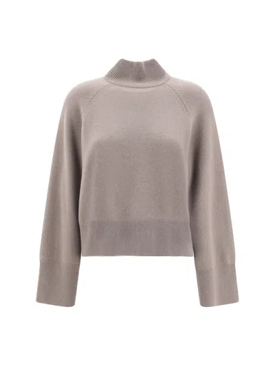 Brunello Cucinelli Women Cashmere Turtleneck Sweater In Brown