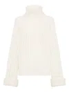 Brunello Cucinelli Women Cashmere Turtleneck In White