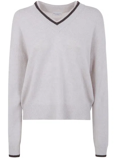 Brunello Cucinelli Women Cashmere V Neck Sweater