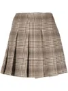 Brunello Cucinelli Houndstooth-pattern High-waist Skirt