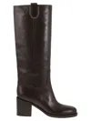 Brunello Cucinelli Women Classic Leather Boot With Precious In Multi