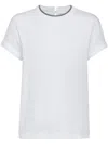 Brunello Cucinelli Cotton Crewneck Short Sleeve T-shirt