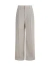 Brunello Cucinelli Tailored Corduroy Wide Leg Pants In Neutral