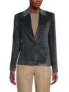Brunello Cucinelli Woman Blazer Steel Grey Size 10 Viscose In Night