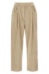 Brunello Cucinelli Corduroy Trousers Pants Beige In Neutral