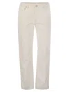 Brunello Cucinelli Women Cotton 5-pocket Trousers In White