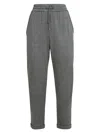 Brunello Cucinelli Interlock Trousers In Gray