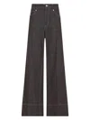 Brunello Cucinelli Women's Cotton Blend Comfortable Trousers