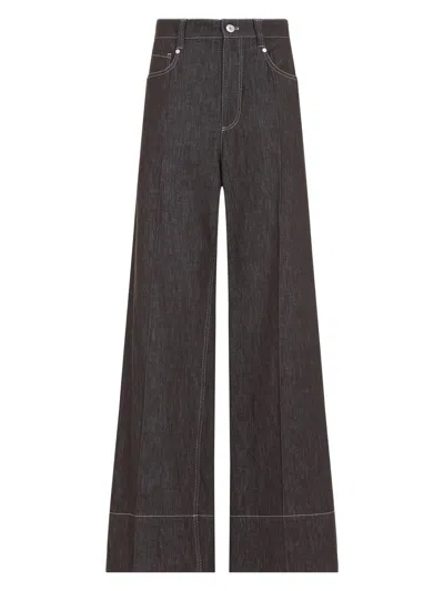 Brunello Cucinelli Women's Cotton Blend Comfortable Trousers