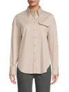 Brunello Cucinelli Women's Cotton Blend Shirt In Almond