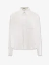 Brunello Cucinelli Women Cotton Blend Shirt With Monili Detail In White