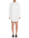 Brunello Cucinelli Women's Cotton-blend Shirtdress In White