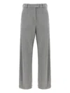 Brunello Cucinelli Trousers With Belt Loops And Pockets In Gray