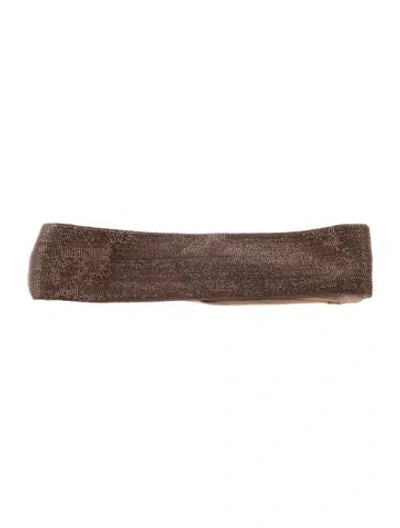 Pre-owned Brunello Cucinelli Women's Cotton Headband In Neutrals