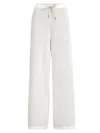 Brunello Cucinelli Drawstring Palazzo Pants In White