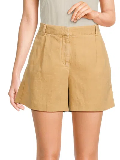 Brunello Cucinelli Women's Cotton Linen Belted Shorts