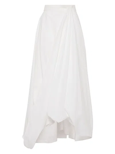 BRUNELLO CUCINELLI WOMEN'S COTTON LONG SKIRT