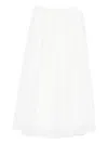 Brunello Cucinelli Women Cotton Long Skirt In White