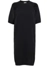 Brunello Cucinelli Cotton Midi Dress In Multicolor