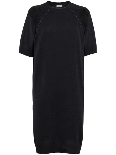BRUNELLO CUCINELLI BRUNELLO CUCINELLI WOMEN COTTON MIDI DRESS