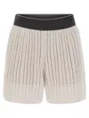 Brunello Cucinelli Women's Cotton Net Knit Shorts
