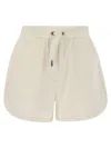 Brunello Cucinelli Sweatshirt Shorts Bermuda And Short In Neutral
