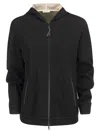 Brunello Cucinelli Women Cotton-silk Sweatshirt Topwear With Jewellery