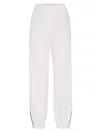 Brunello Cucinelli Mid-rise Track Trousers In Off White