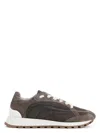 Brunello Cucinelli Women's Cotton Sneakers In Brown