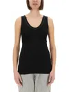 Brunello Cucinelli Women Cotton Tank Top In Black