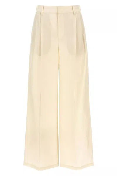 BRUNELLO CUCINELLI BRUNELLO CUCINELLI WOMEN COTTON TROUSERS