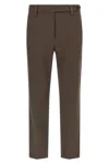 Brunello Cucinelli Belt Loop Casual Pants In Brown