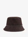 Brunello Cucinelli Cotton Bucket Hat Contrast Band In Brown