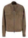 Brunello Cucinelli Women's Couture Suede Outerwear With Jewellery In Brown