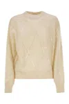 Brunello Cucinelli Women's Cozy Knit Sweater For Warmth In Beige