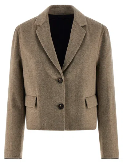 BRUNELLO CUCINELLI BRUNELLO CUCINELLI WOMEN 'CROP' BLAZER