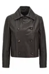 Brunello Cucinelli Cropped Caban With Monile Detail