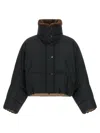 Brunello Cucinelli Cropped Down Jacket In Black