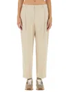 Brunello Cucinelli Cropped Fit Pants In Ivory