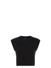Brunello Cucinelli Black Dazzling Double Cable Knit Vest
