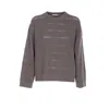 Brunello Cucinelli Women Dazzling Shirt With Openwork Stripe In Gray