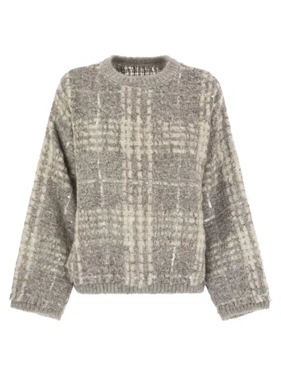 BRUNELLO CUCINELLI BRUNELLO CUCINELLI WOMEN DAZZLING SWEATER IN MOHAIR, ALPACA AND WOOL