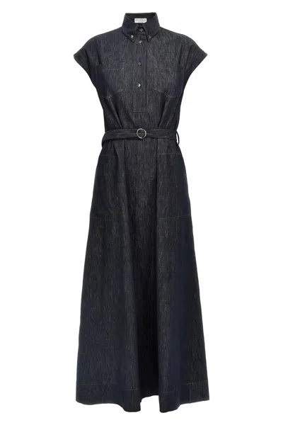BRUNELLO CUCINELLI BRUNELLO CUCINELLI WOMEN DENIM DRESS