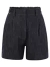 Brunello Cucinelli Women's Denim Shorts