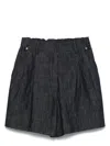 Brunello Cucinelli Women's Denim Shorts In Dark Denim