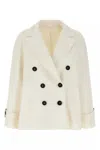 Brunello Cucinelli Double-breasted Blazer Blazer And Suits White In White