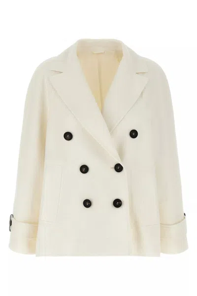 BRUNELLO CUCINELLI BRUNELLO CUCINELLI WOMEN DOUBLE-BREASTED BLAZER